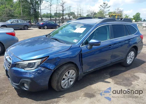 2019 Subaru Outback 2.5I Premium из США, поврежденный, VIN 4S4BSAFC1K3310763